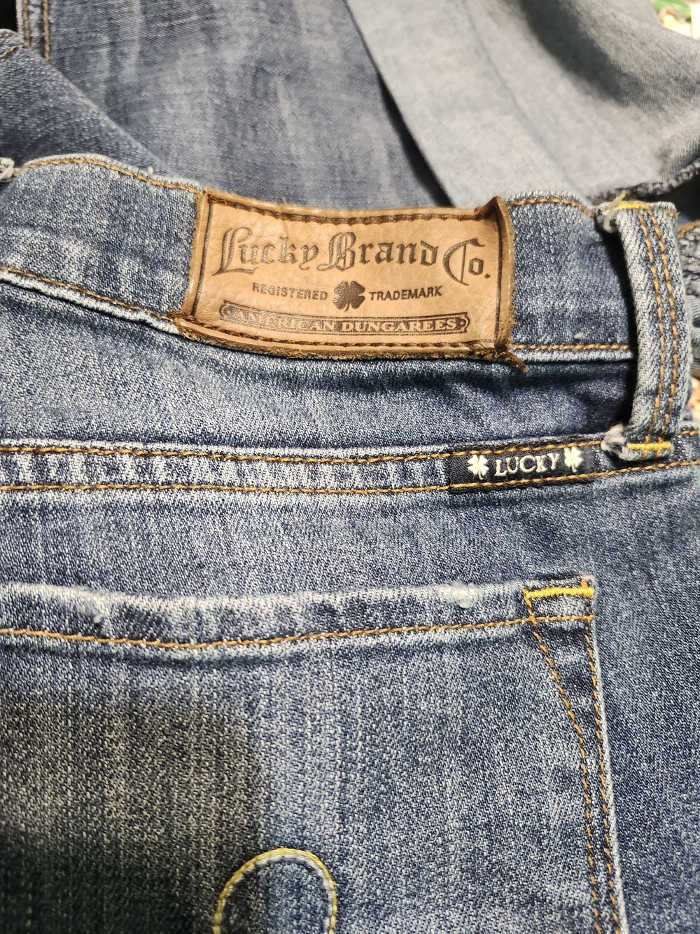 Lucky Brand Blue Denim Flare Jeans Sofia Boot - Picture 7 of 9